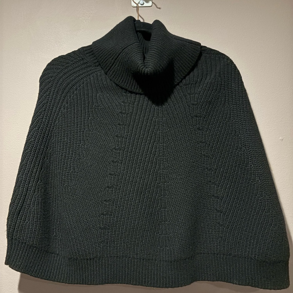 Banana Republic Black Knit Poncho